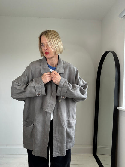 JOYCE RIDINGS linen jacket
