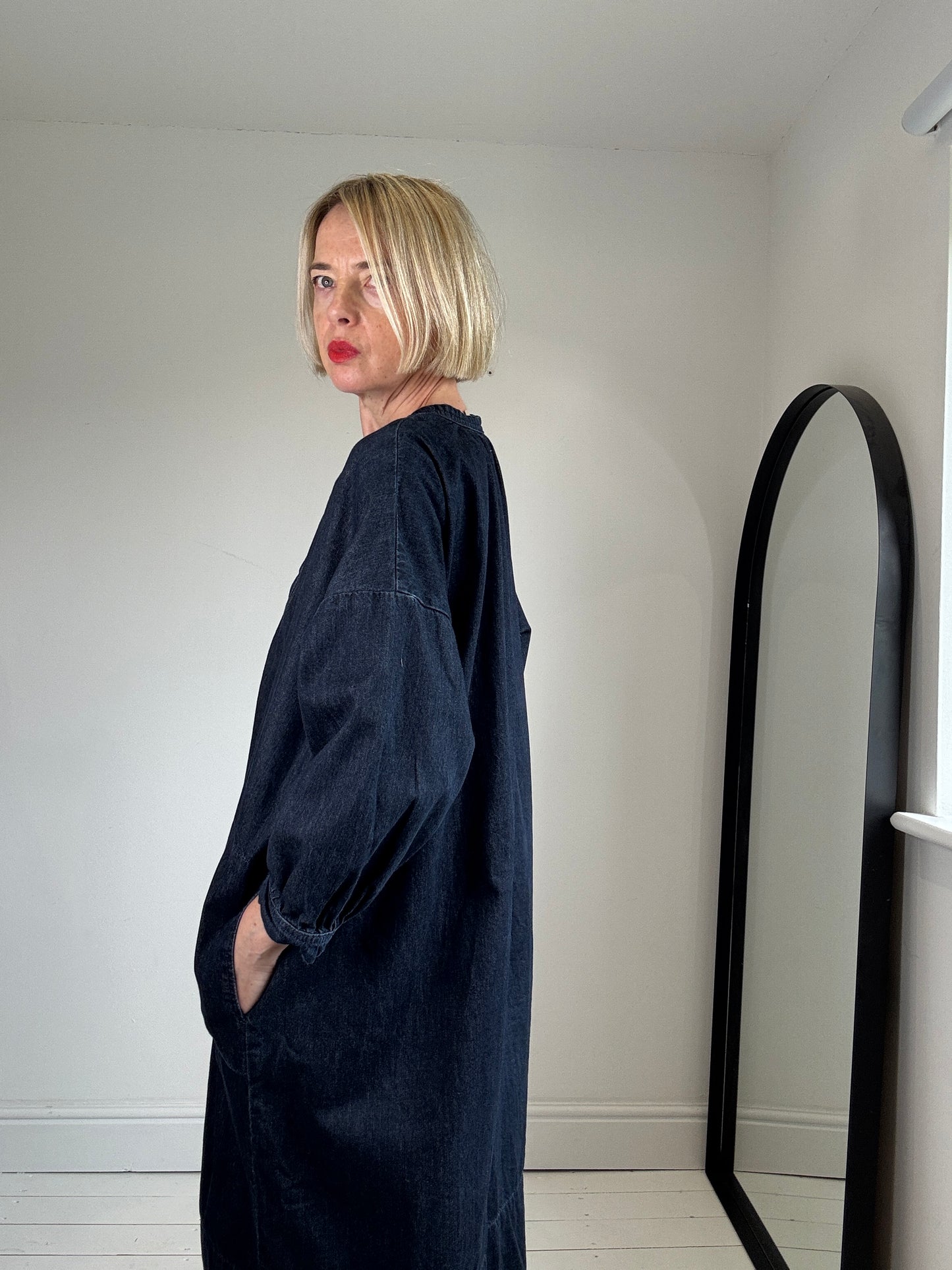 KIN denim smock dress
