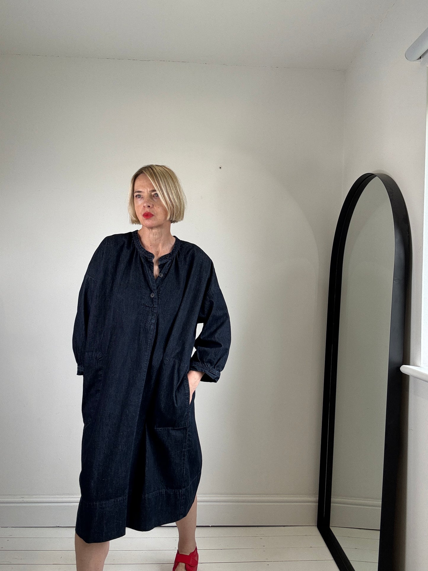 KIN denim smock dress