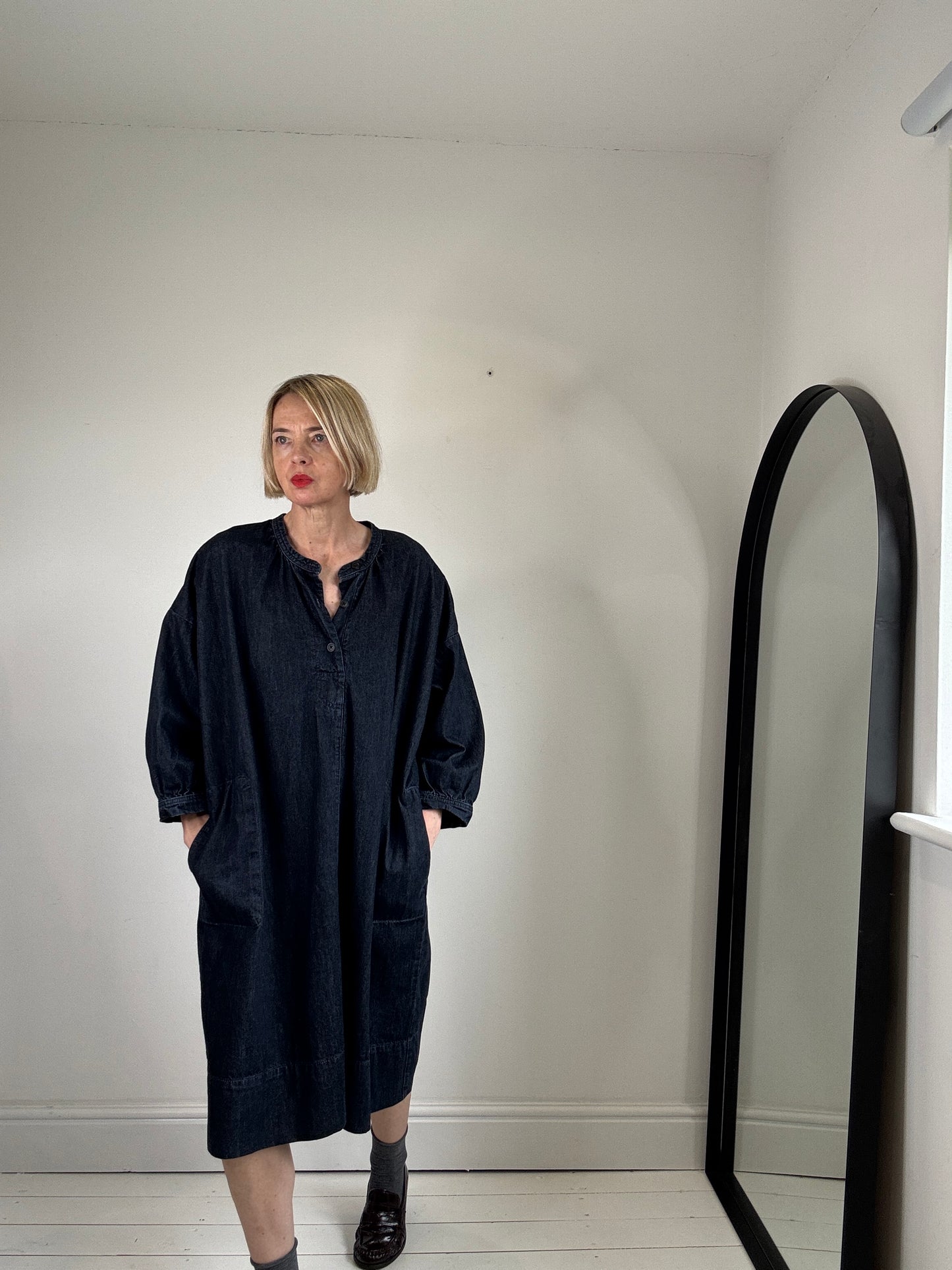 KIN denim smock dress