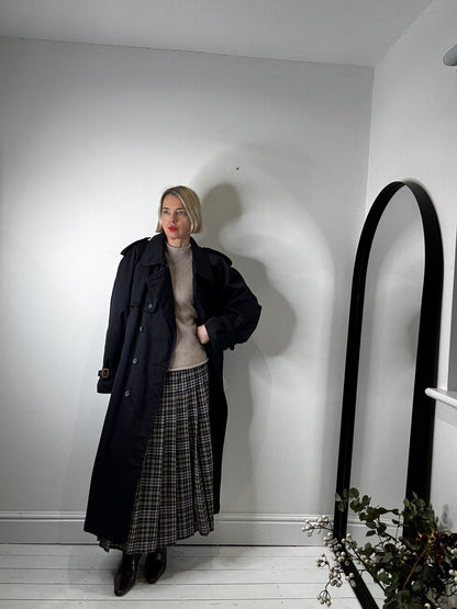 GEORGE ARTHUR DUNN check lined trench