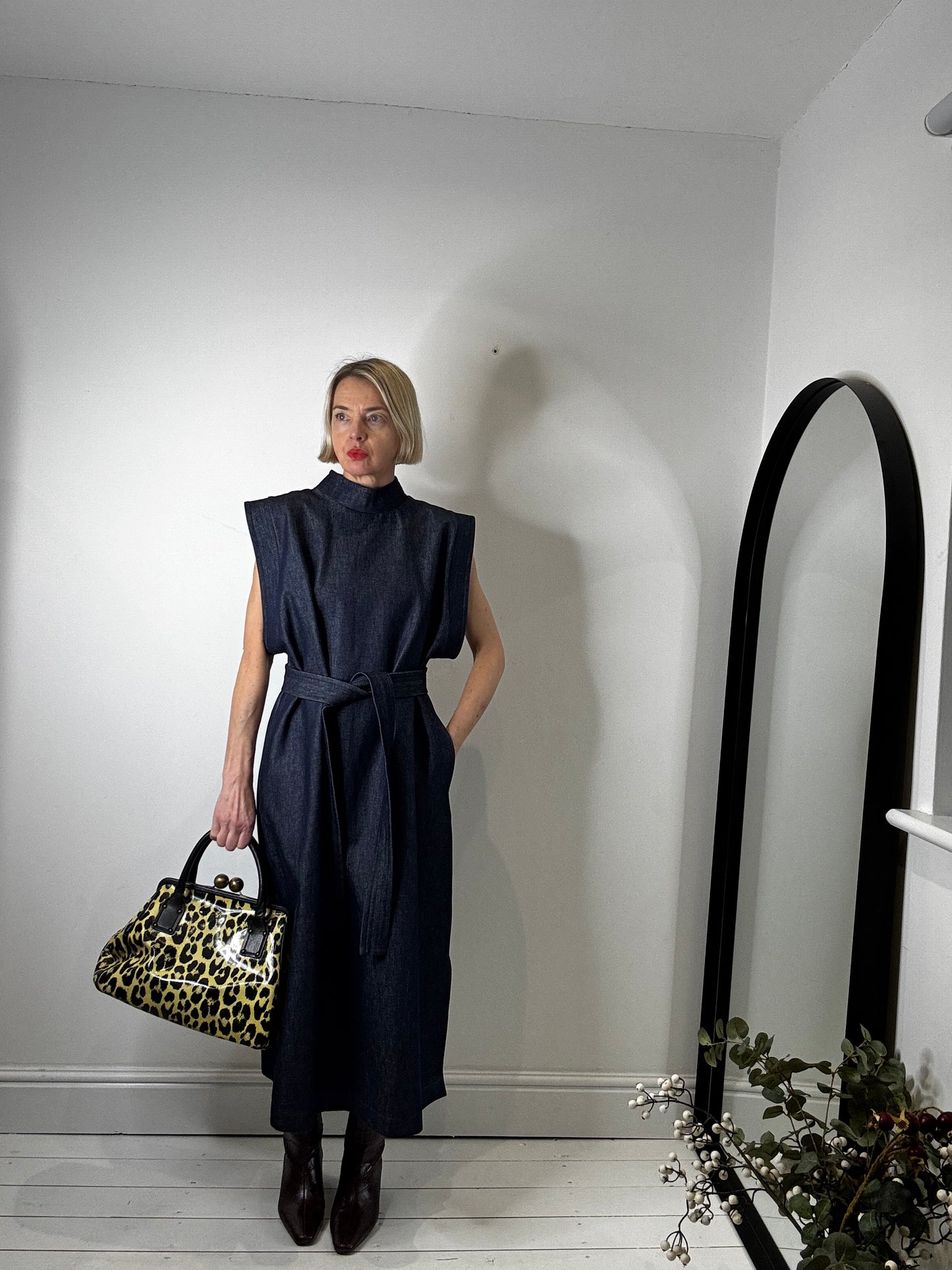 JOSEPH leopard frame bag