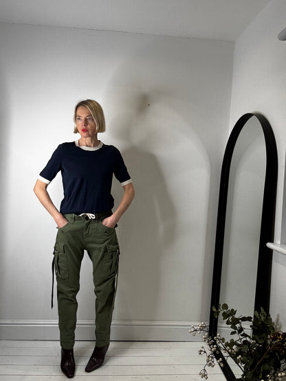 topshop unique catwalk cargo utility khaki trousers women's designer preloved iconic