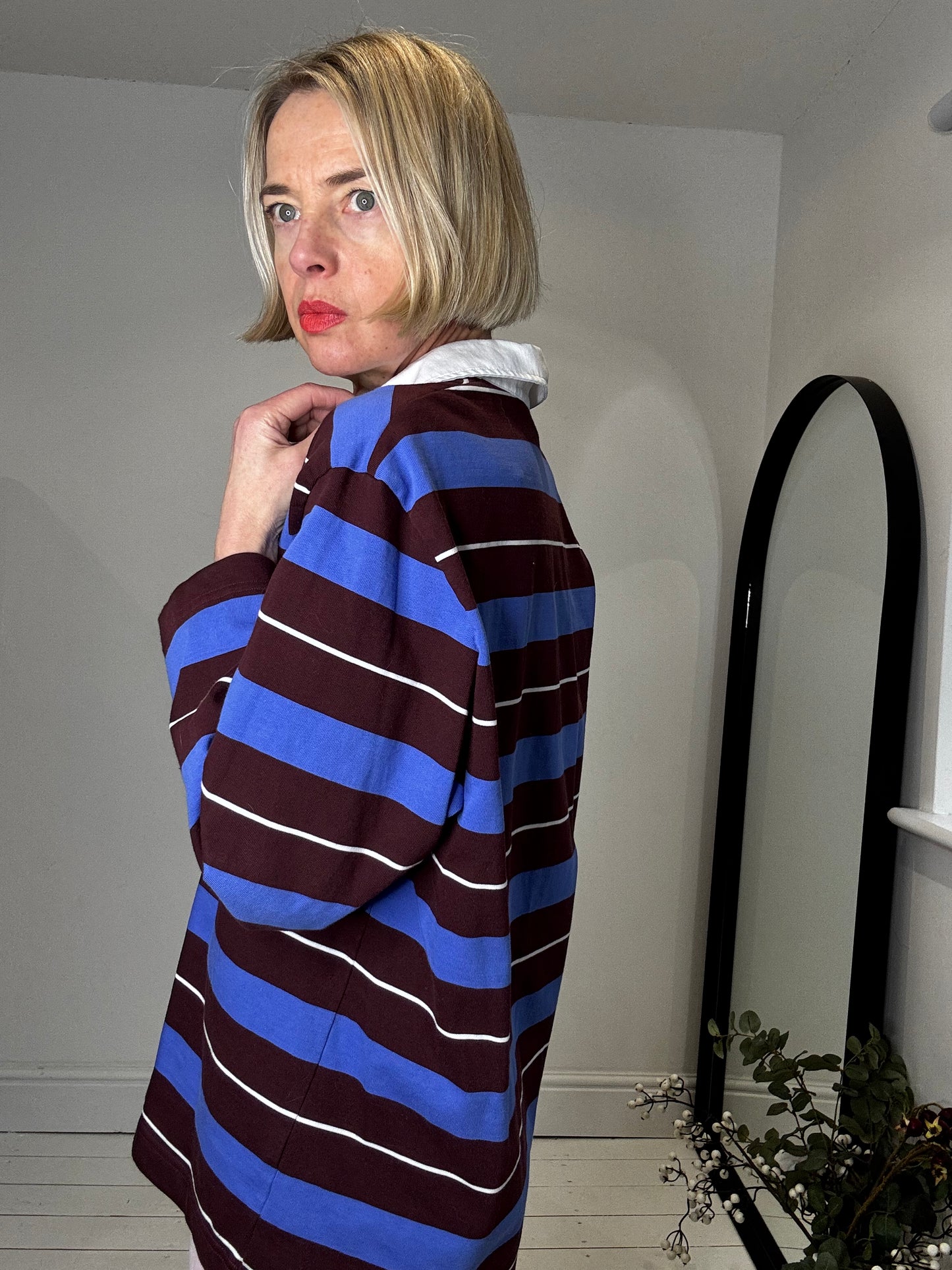 COS rugby stripe shirt