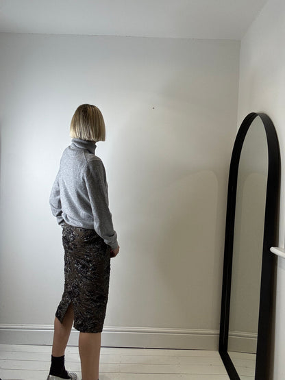 Cashmere roll neck jumper