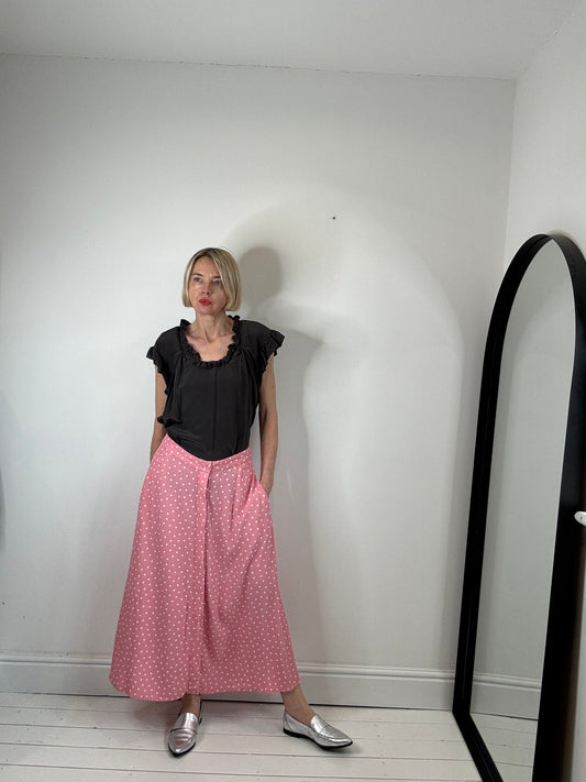 Polka dot skirt POCKETS