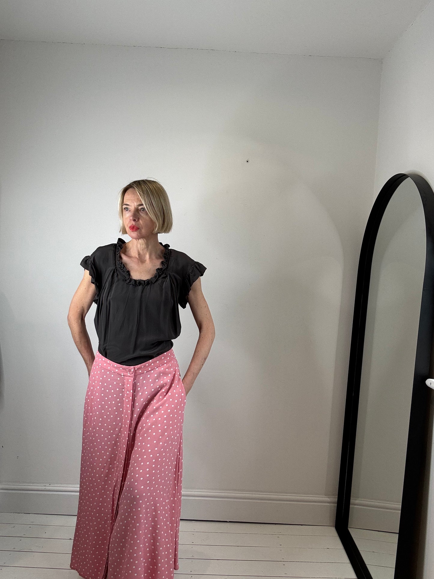 Polka dot skirt POCKETS