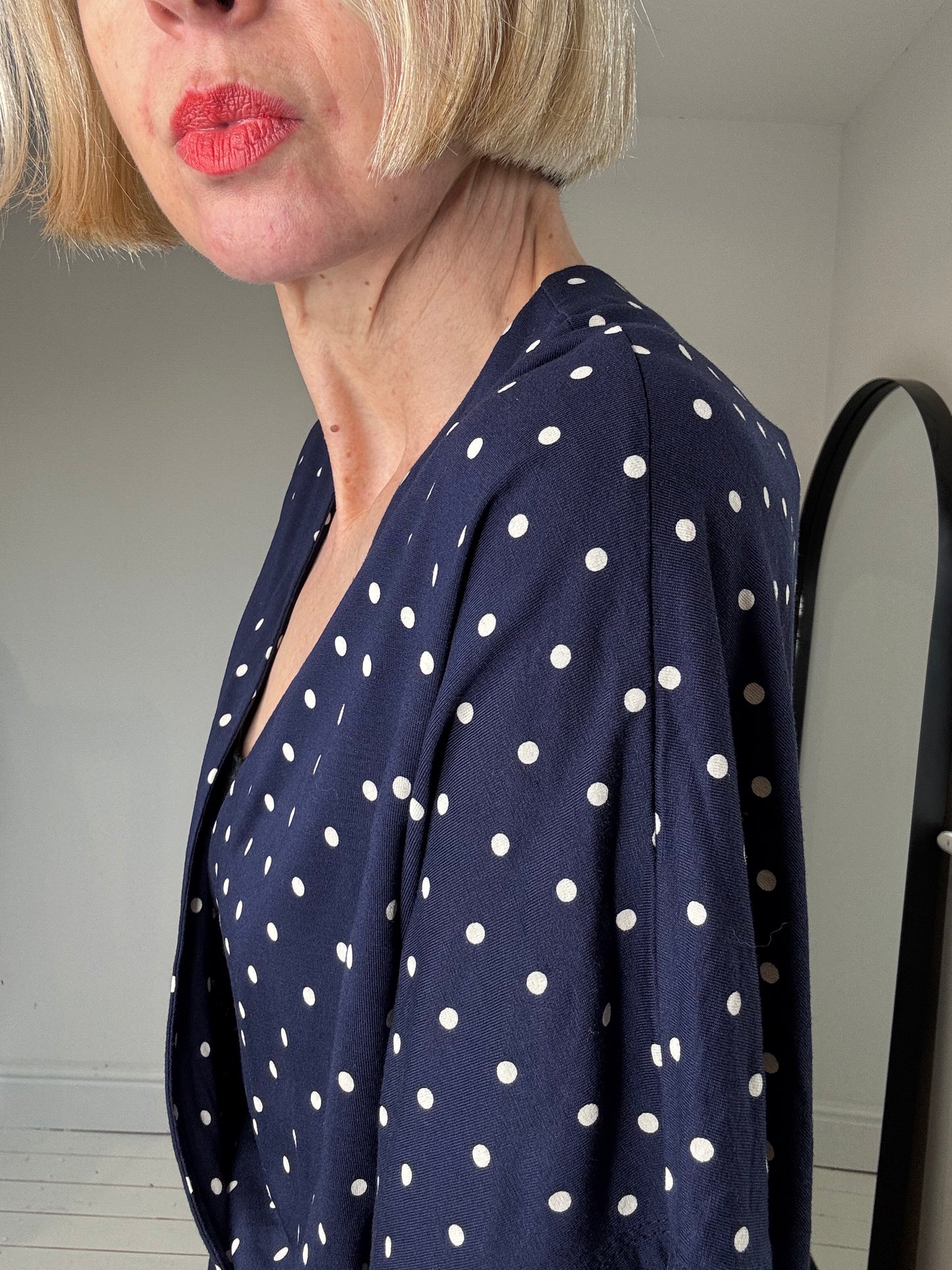 WHISTLES polkawrap dress