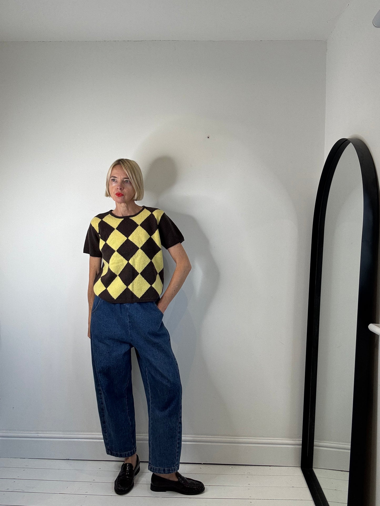 NEW VINTAGE Argyle knit