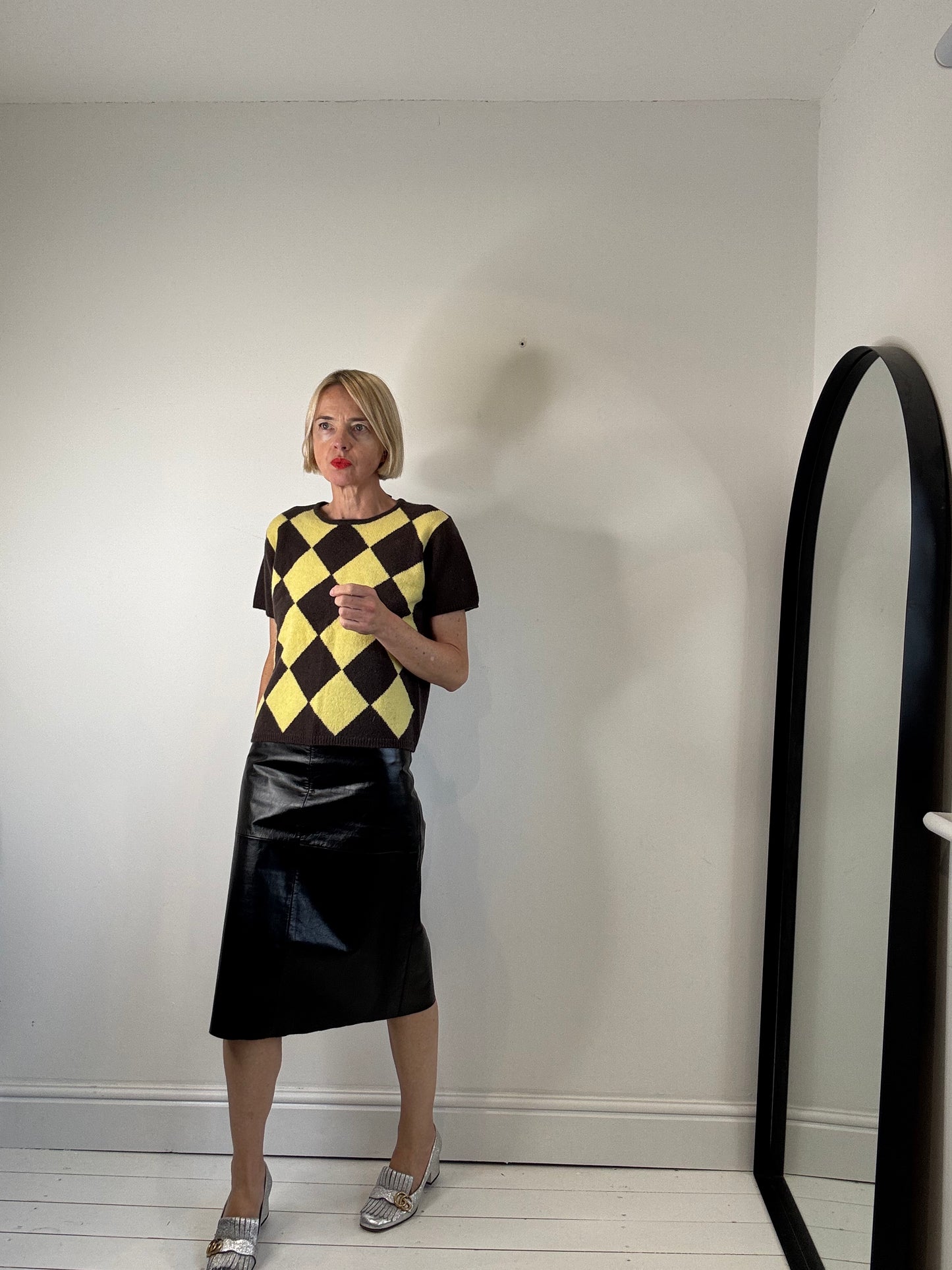 NEW VINTAGE Argyle knit