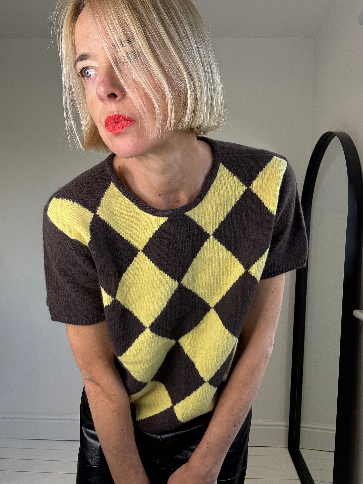 NEW VINTAGE Argyle knit