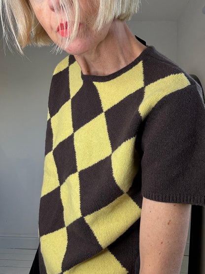 NEW VINTAGE Argyle knit