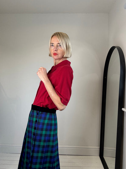 Soft knit polo top
