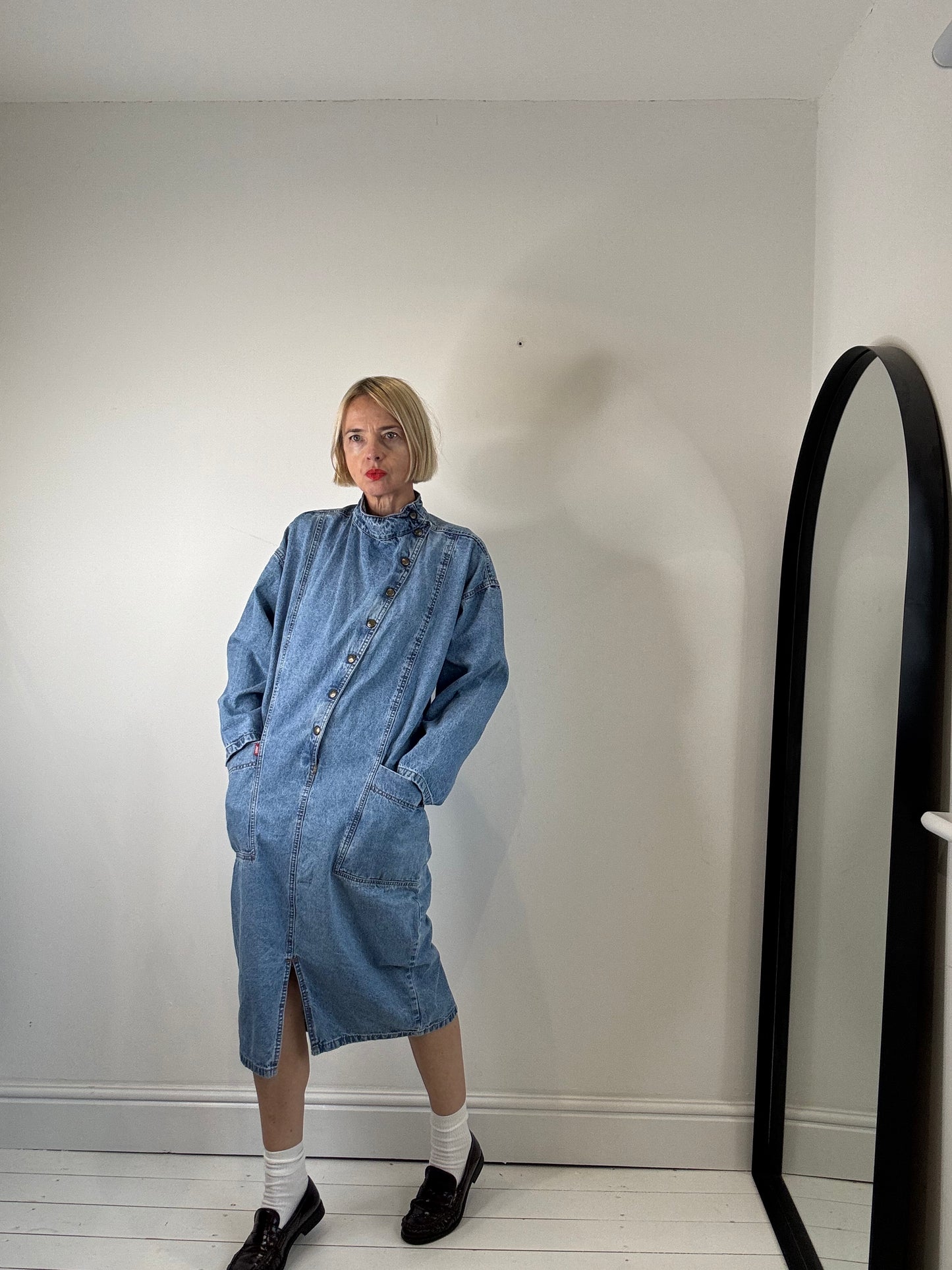 VINTAGE Italian denim dress