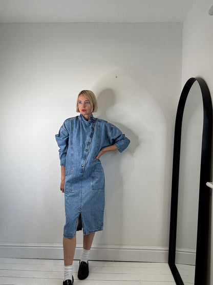 VINTAGE Italian denim dress