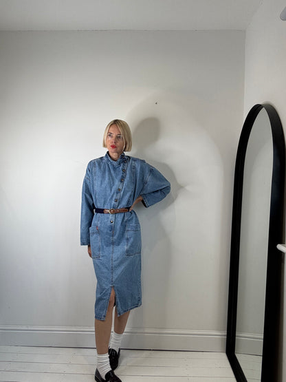 VINTAGE Italian denim dress