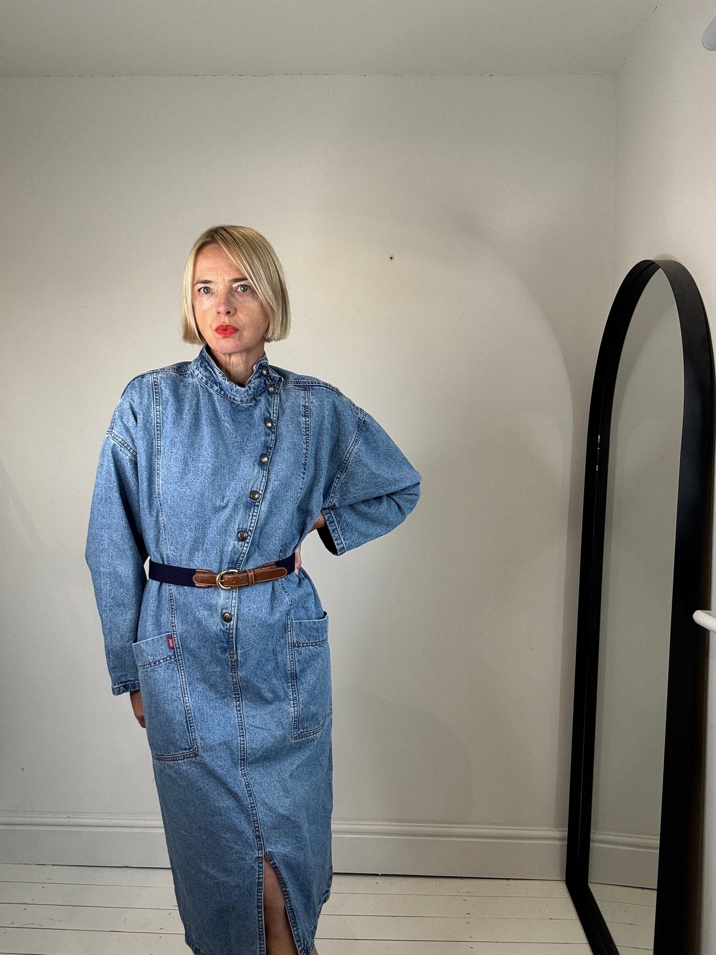 VINTAGE Italian denim dress