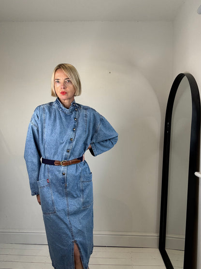VINTAGE Italian denim dress
