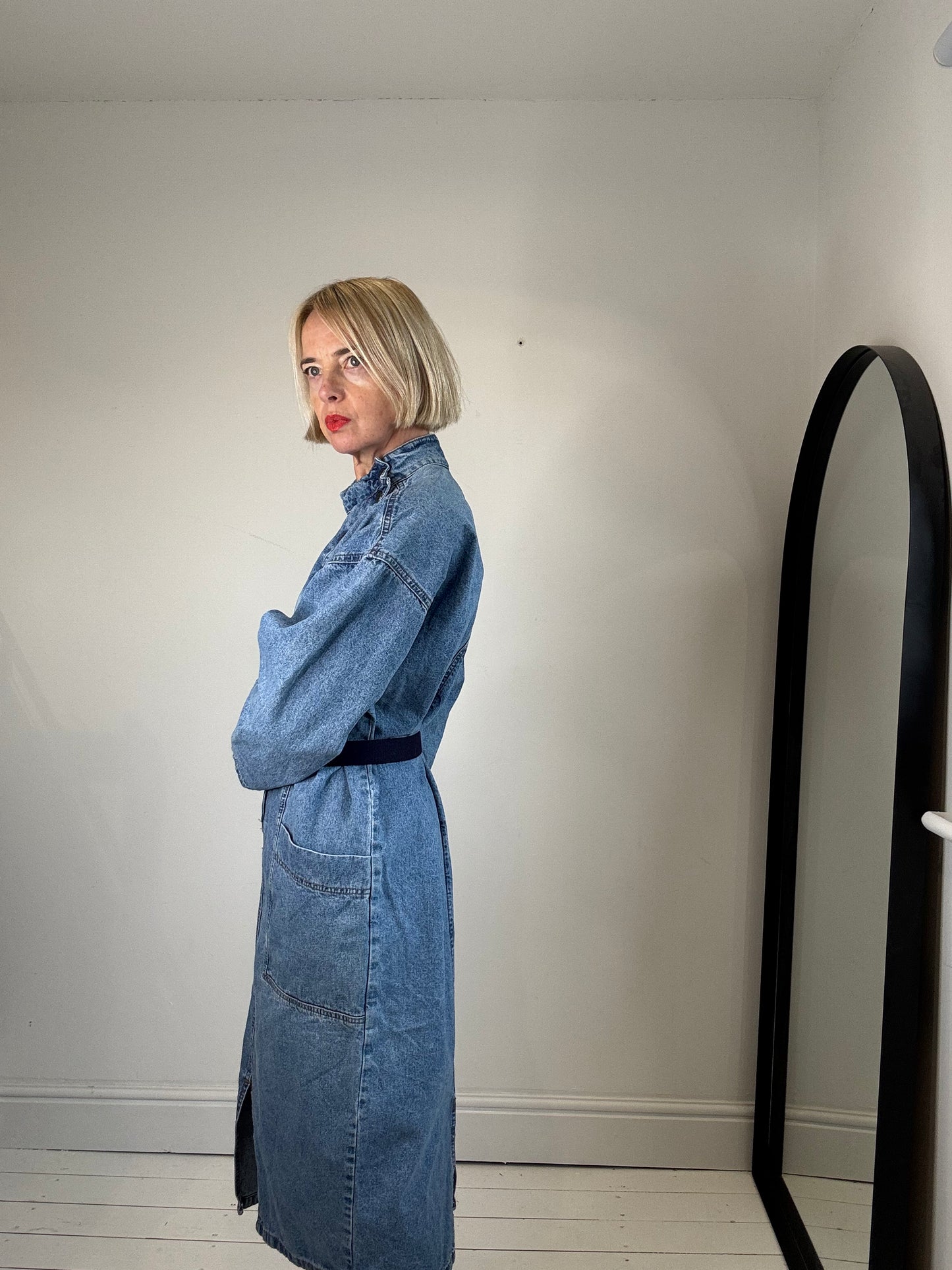 VINTAGE Italian denim dress