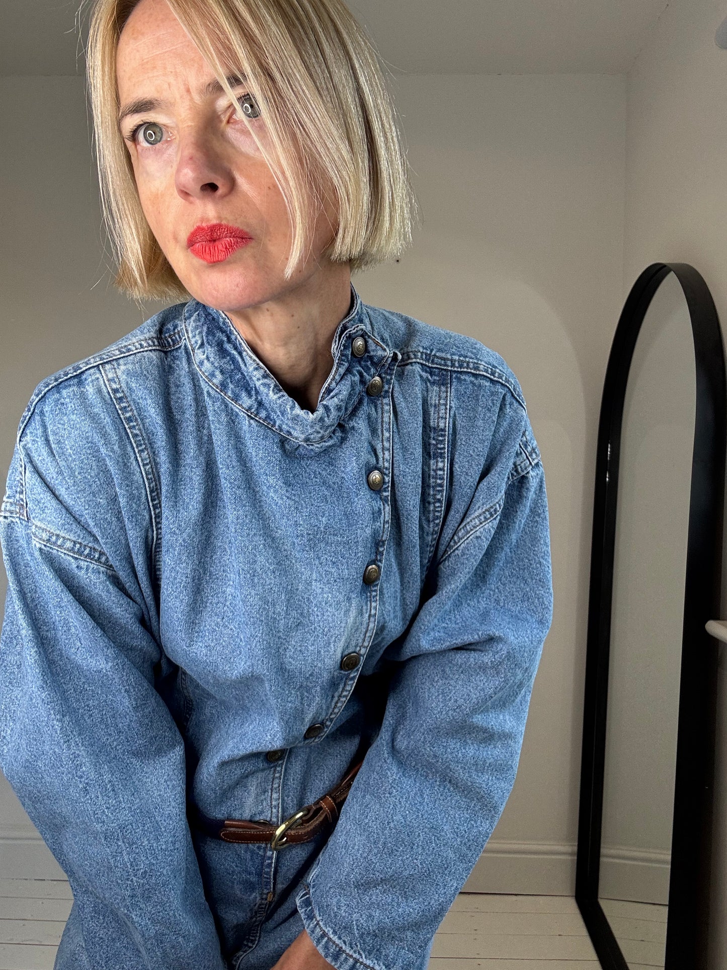 VINTAGE Italian denim dress
