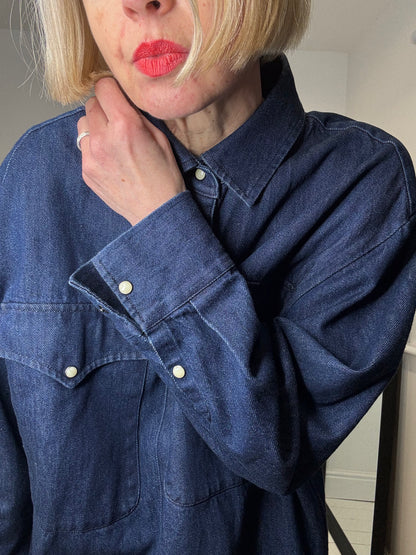 Dark denim shirt