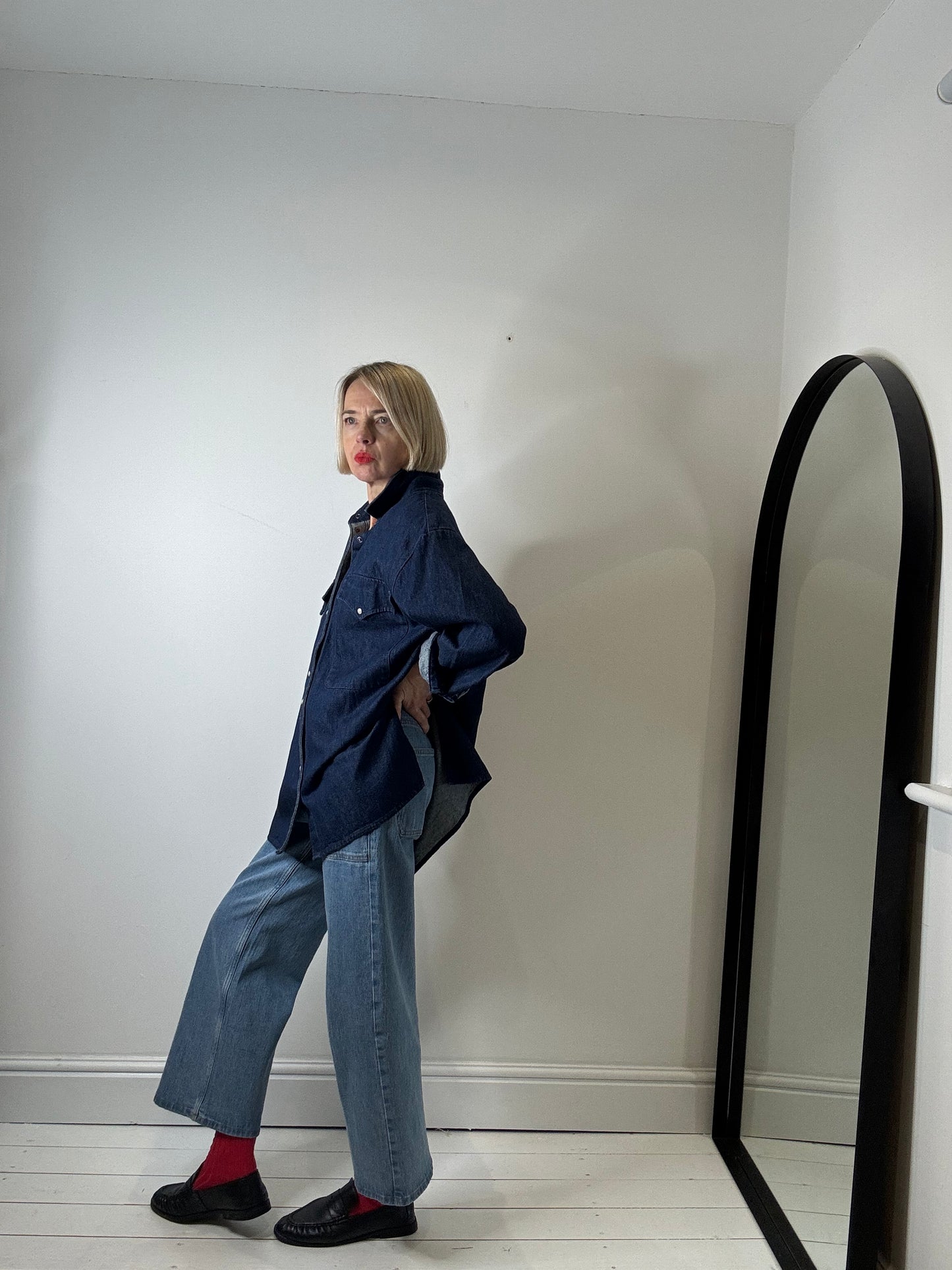 Dark denim shirt