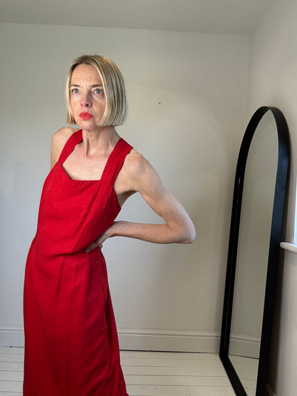 VINTAGE square neck dress