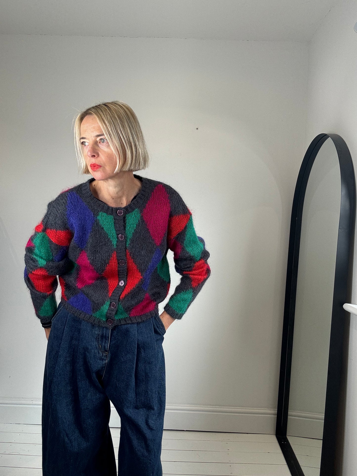 VIINTAGE diamond cardigan