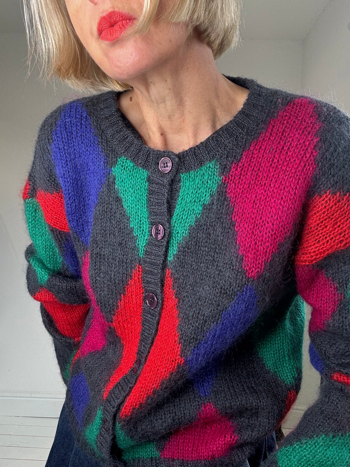 VIINTAGE diamond cardigan