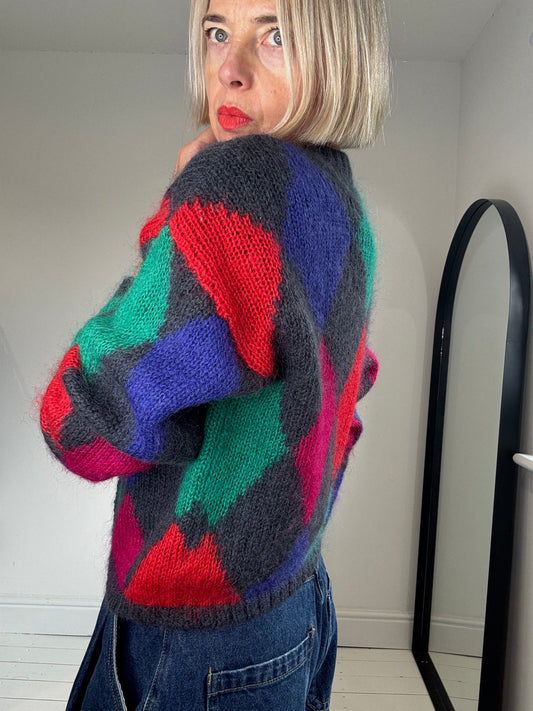 VIINTAGE diamond cardigan