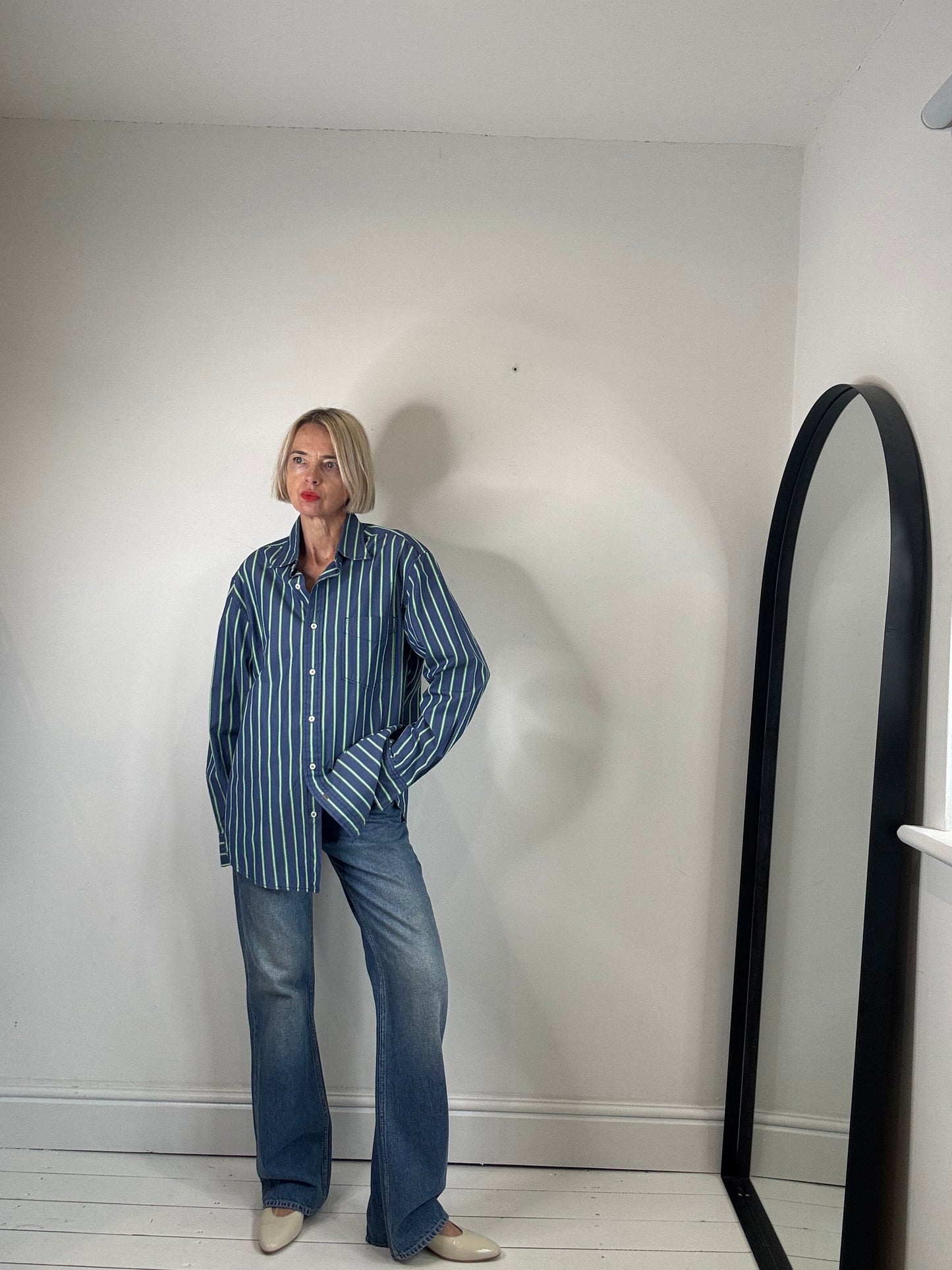 BODEN cotton stripe shirt