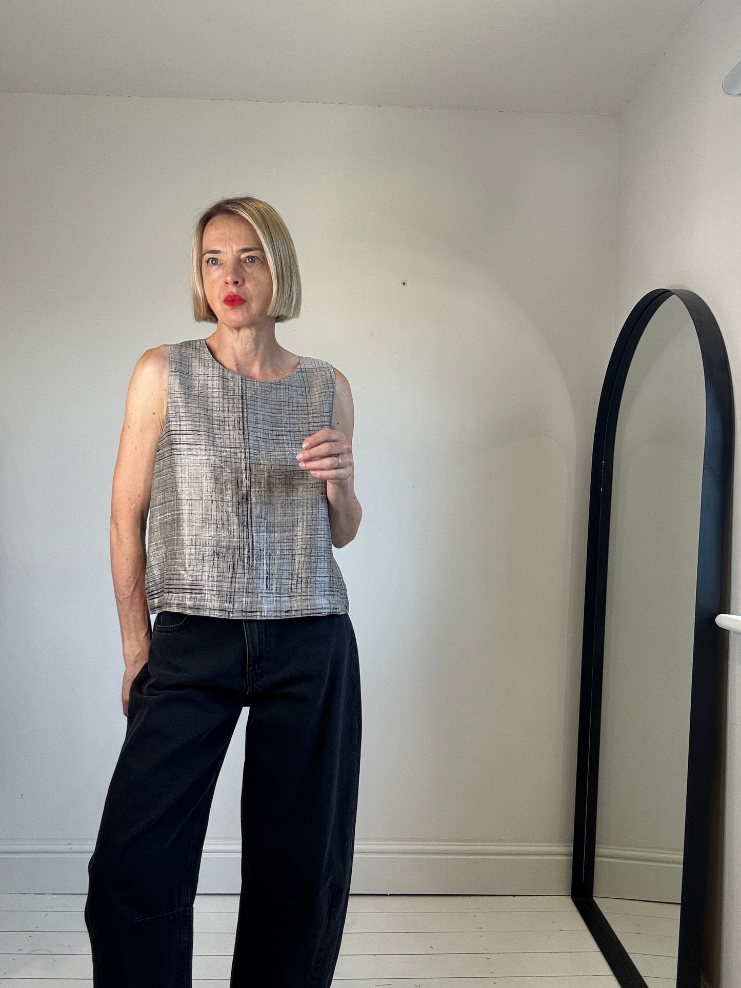 EILEEN FISHER silk top