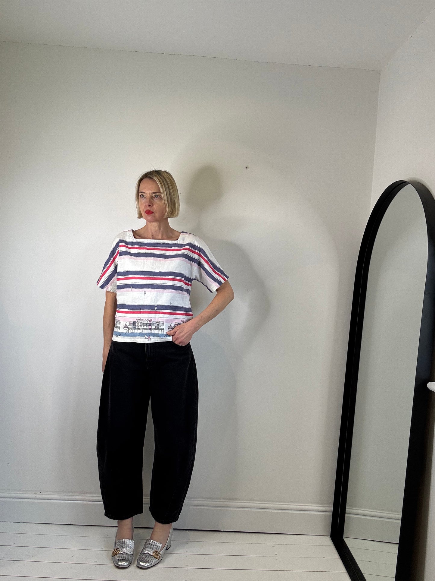LAURA ASHLEY nautical top