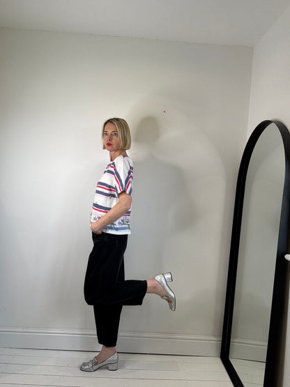 LAURA ASHLEY nautical top