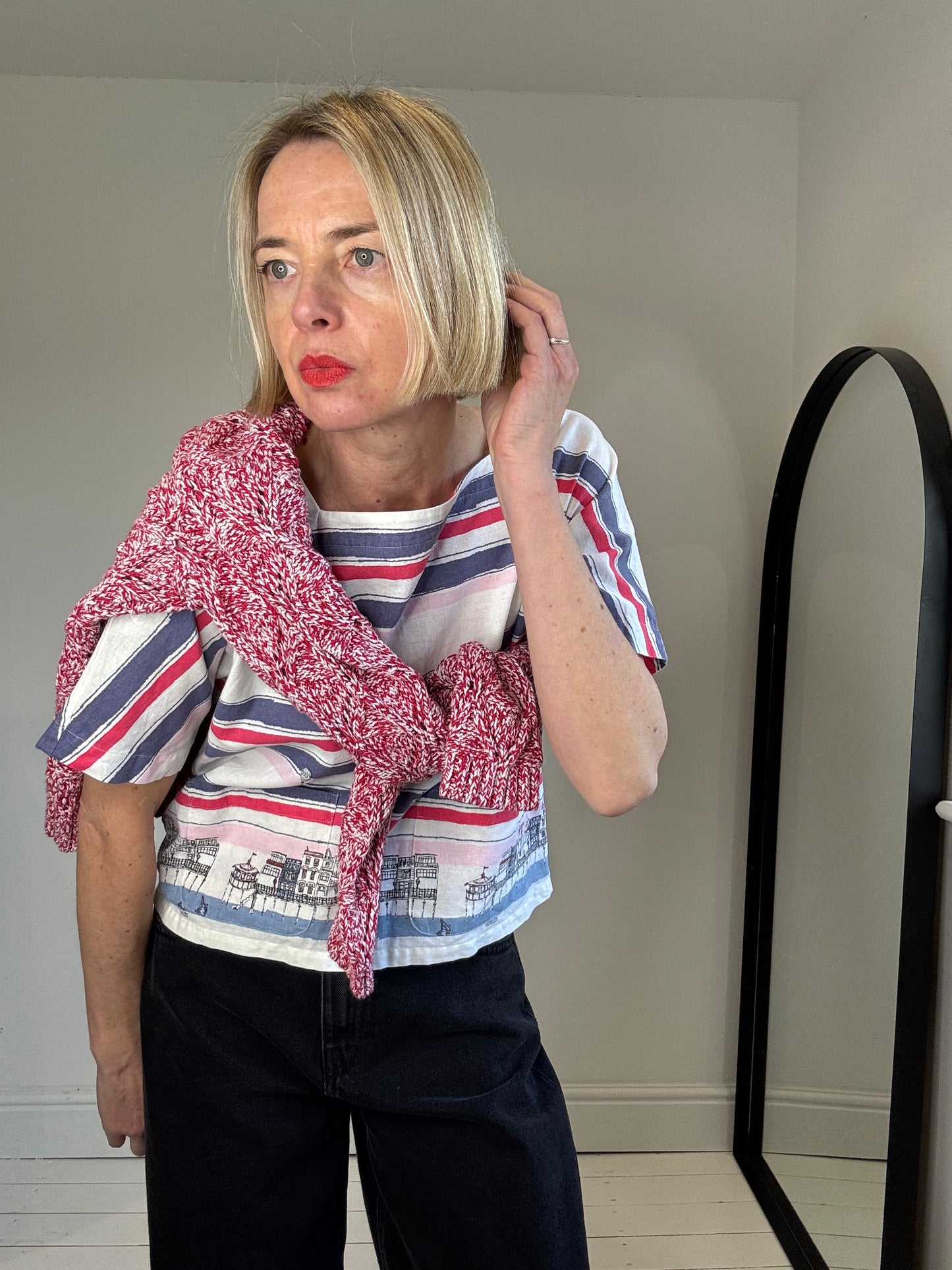 LAURA ASHLEY nautical top