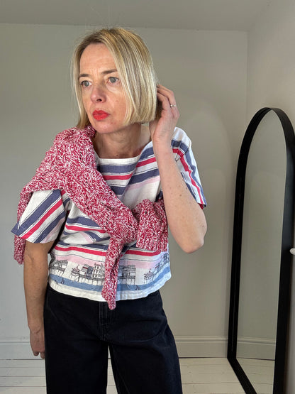 LAURA ASHLEY nautical top