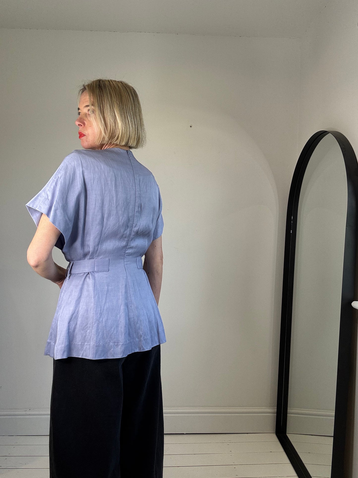 WHISTLES tie waist top