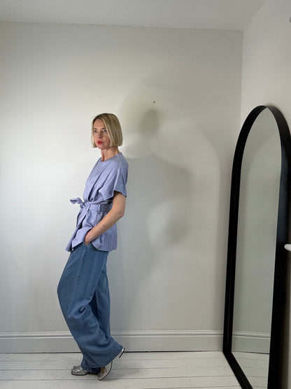 WHISTLES tie waist top