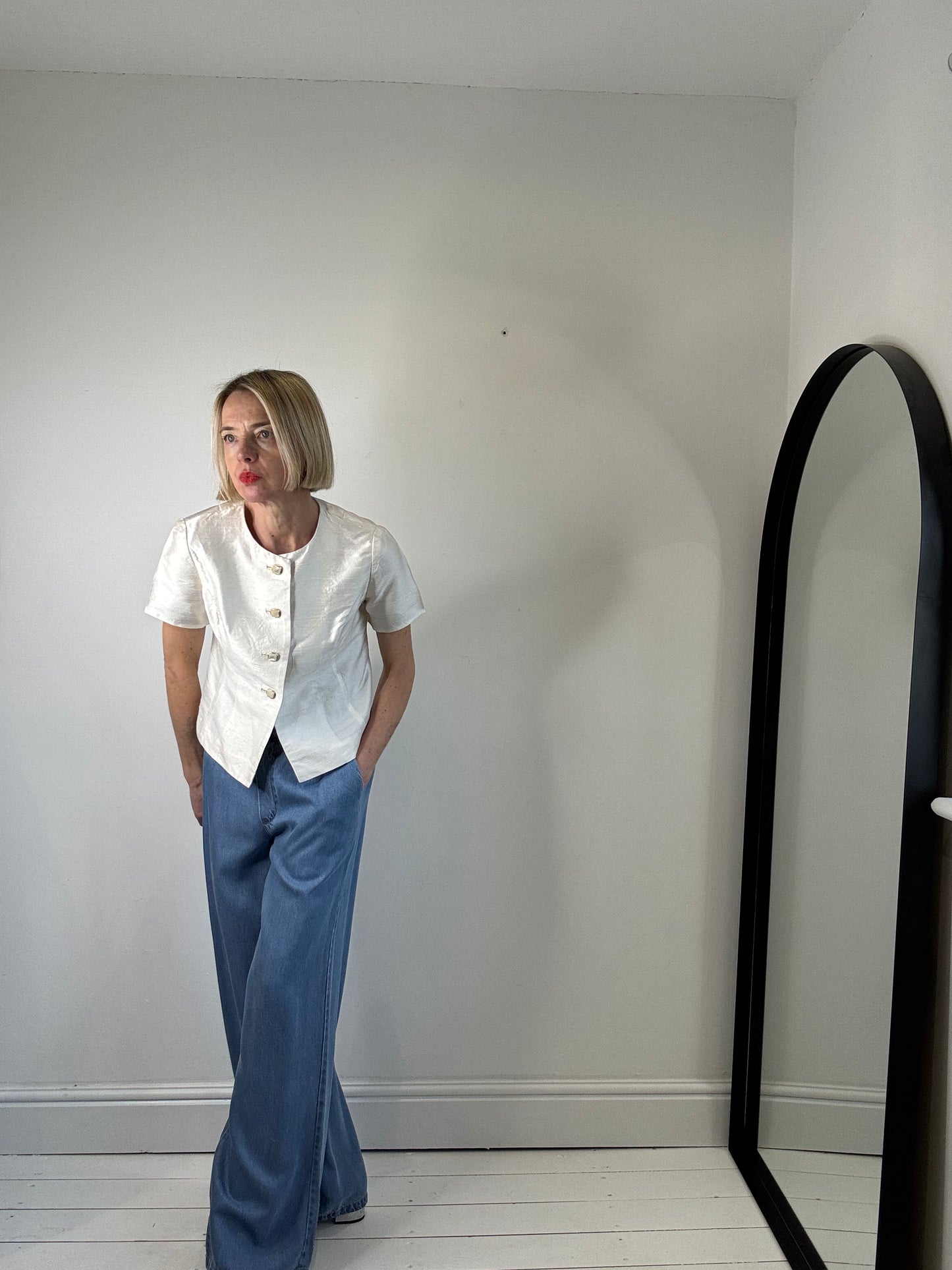 VINTAGE silk blouse