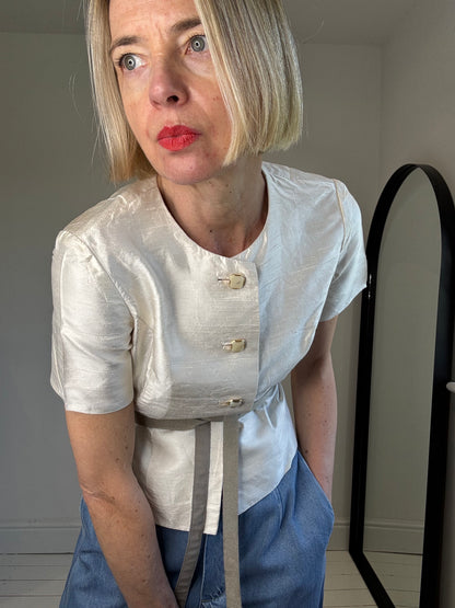 VINTAGE silk blouse