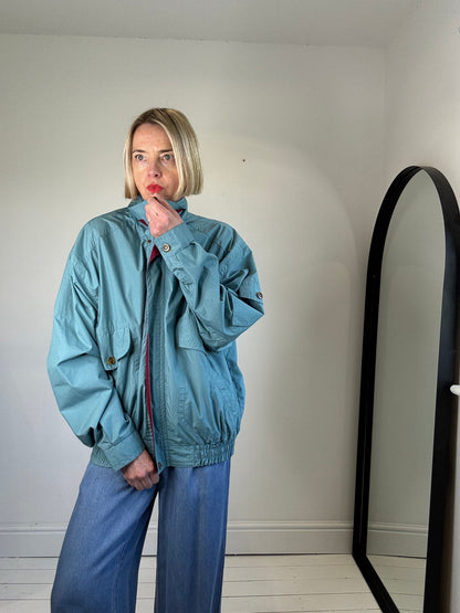 VINTAGE windbreaker two tone jacket