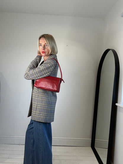 VINTAGE leather shoulder bag