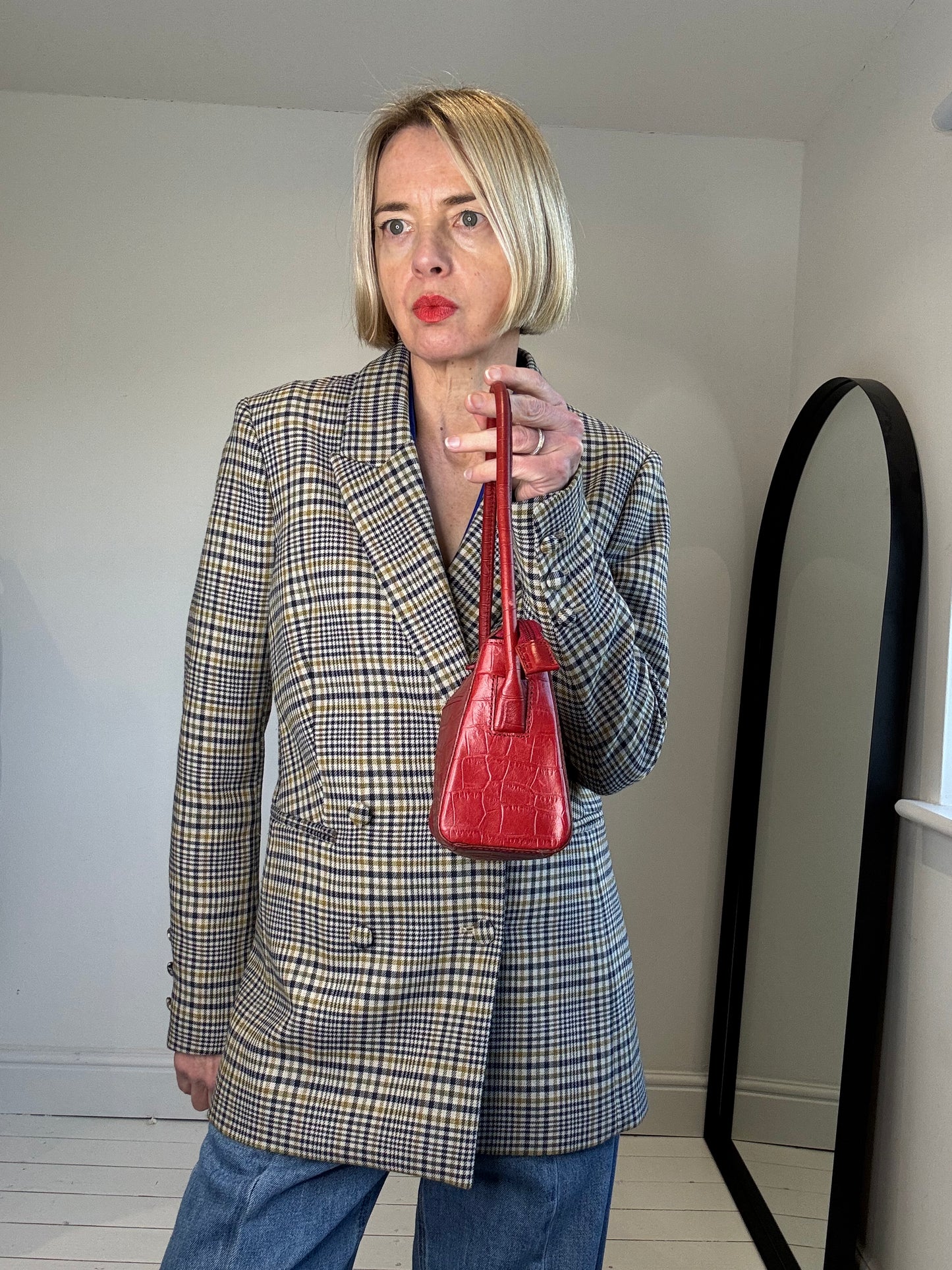 VINTAGE leather shoulder bag