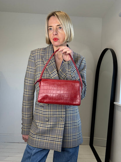 VINTAGE leather shoulder bag