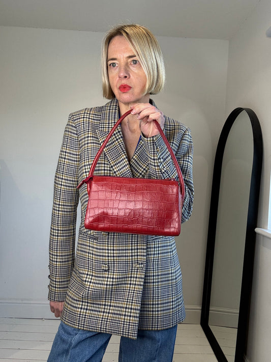 VINTAGE leather shoulder bag
