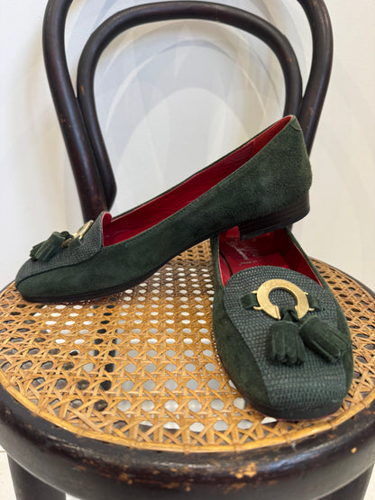 VINTAGE square toe loafer