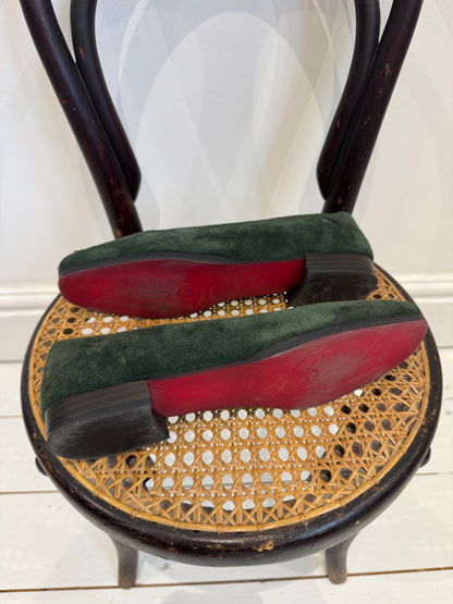 VINTAGE square toe loafer