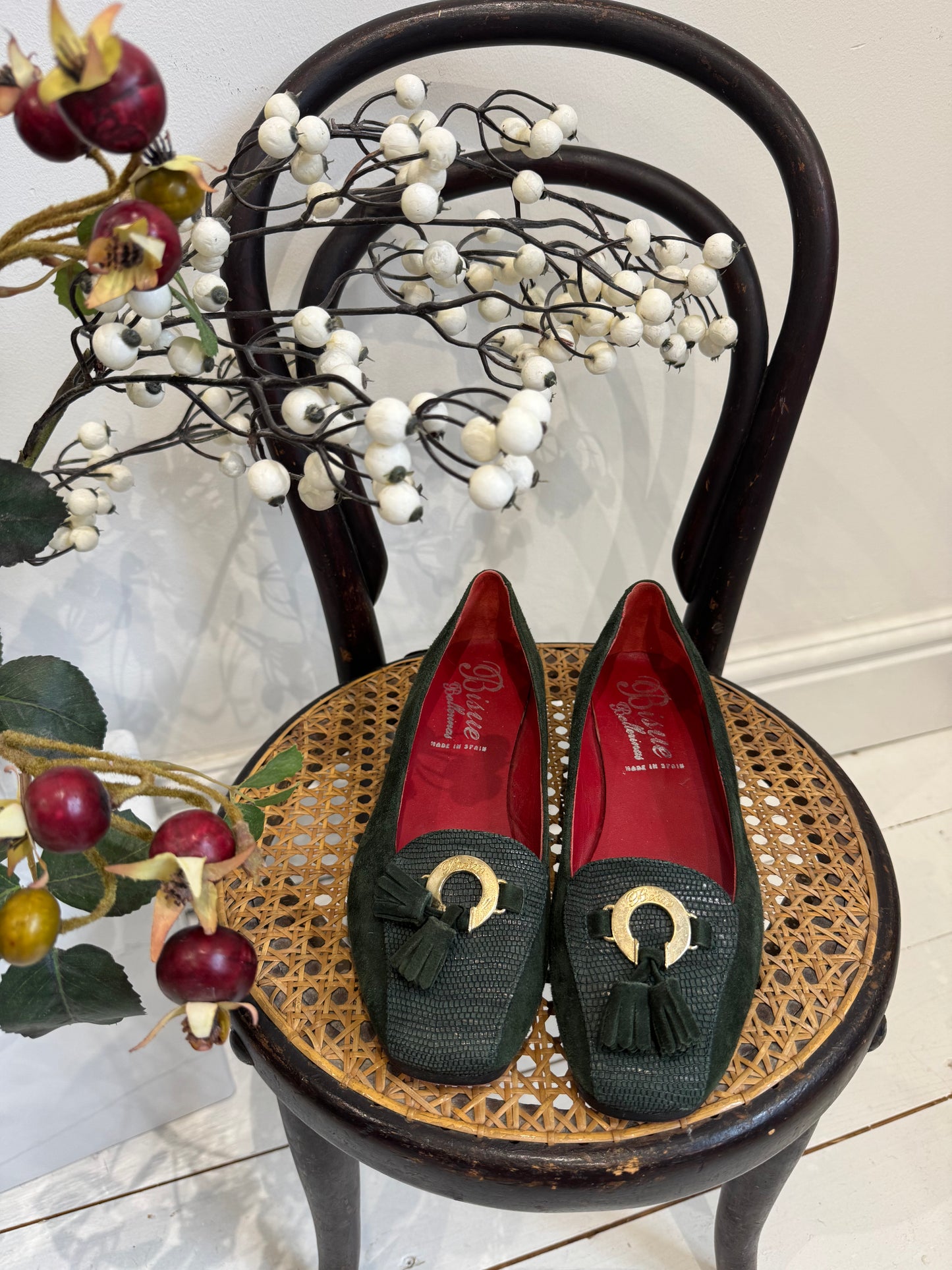 VINTAGE square toe loafer
