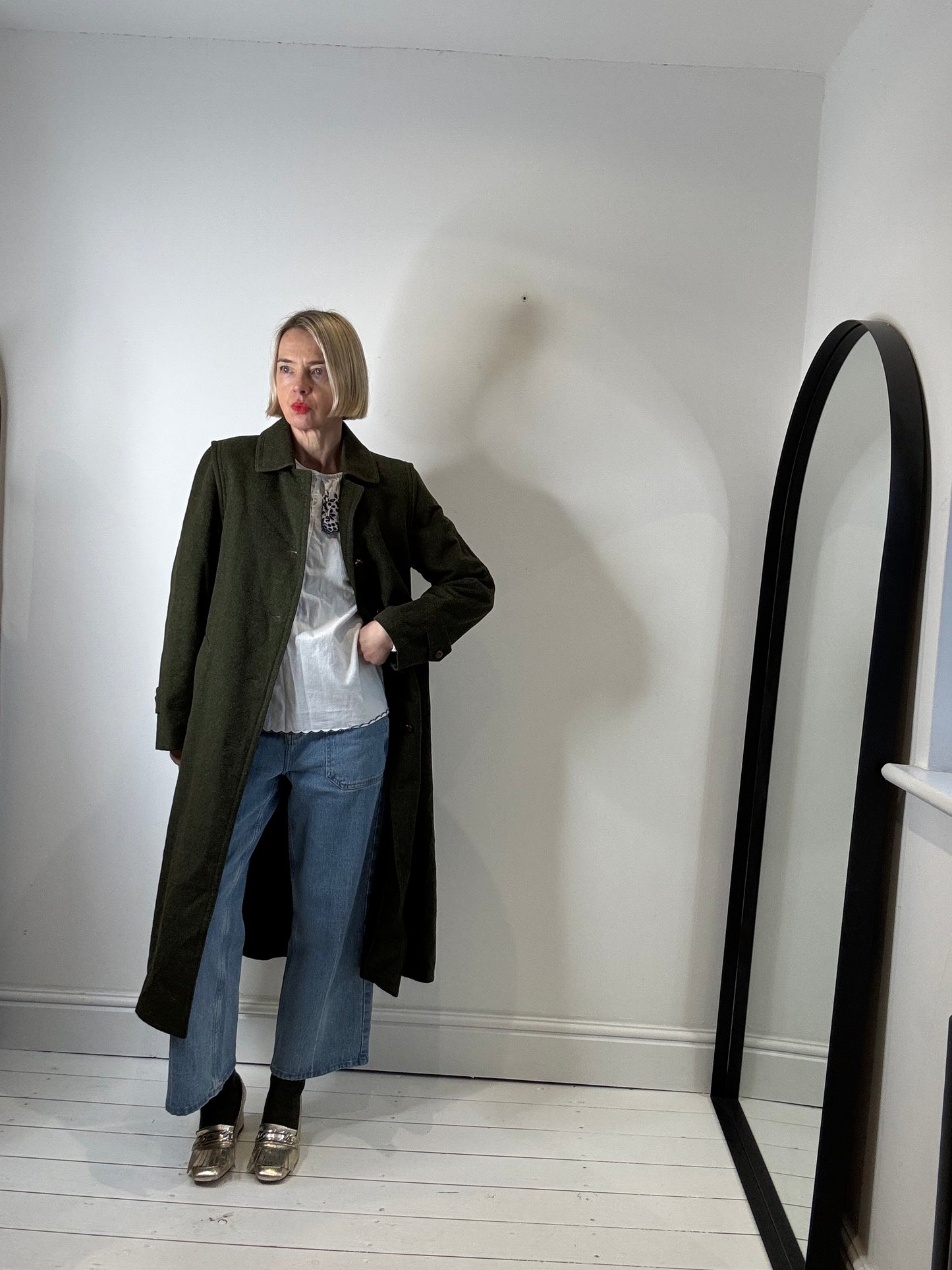 BURBERRY Loden wool sb coat