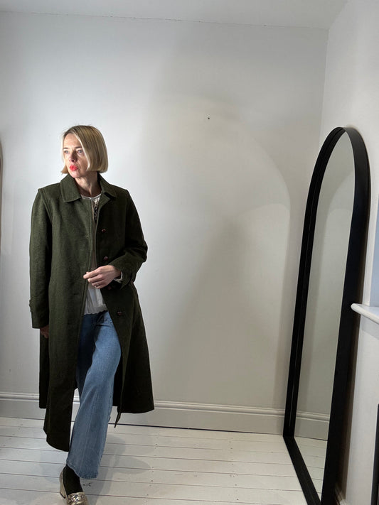 BURBERRY Loden wool sb coat